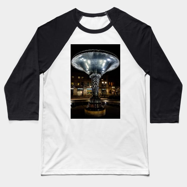 Wings of the Fountain Baseball T-Shirt by srosu